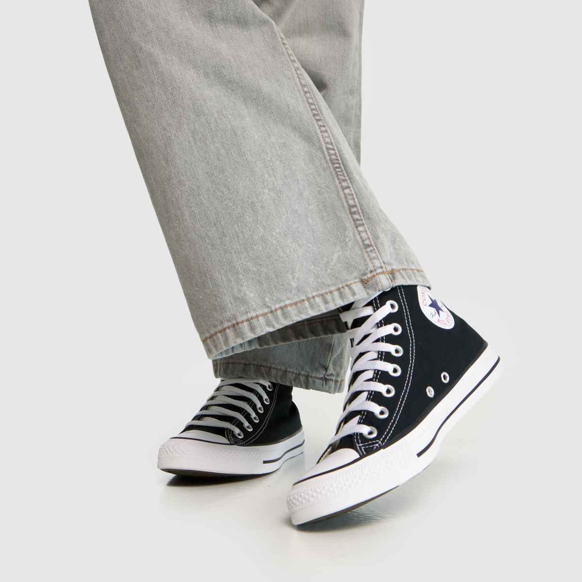 Schuh Converse All Star Hi In Black & White