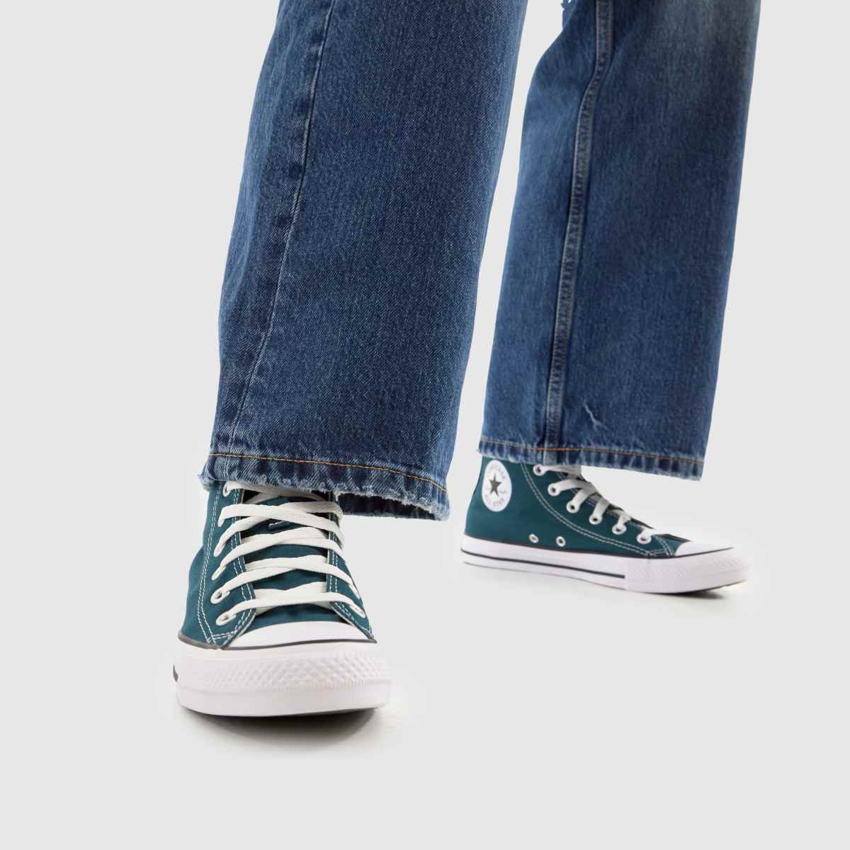 Schuh Converse All Star Hi In Dark Green