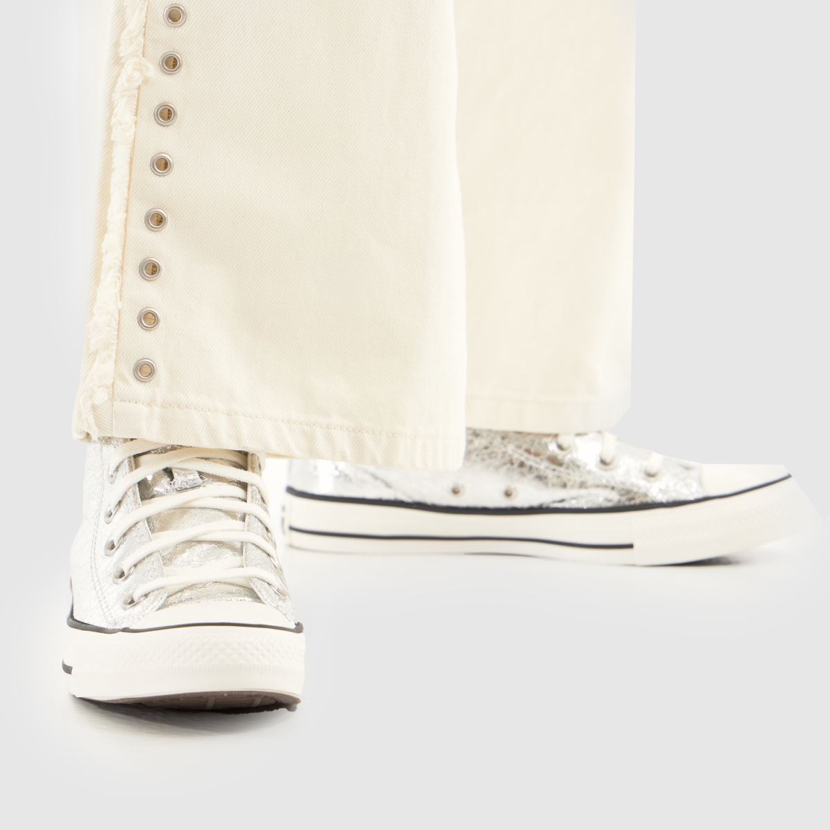 Schuh Converse All Star Hi In Silver