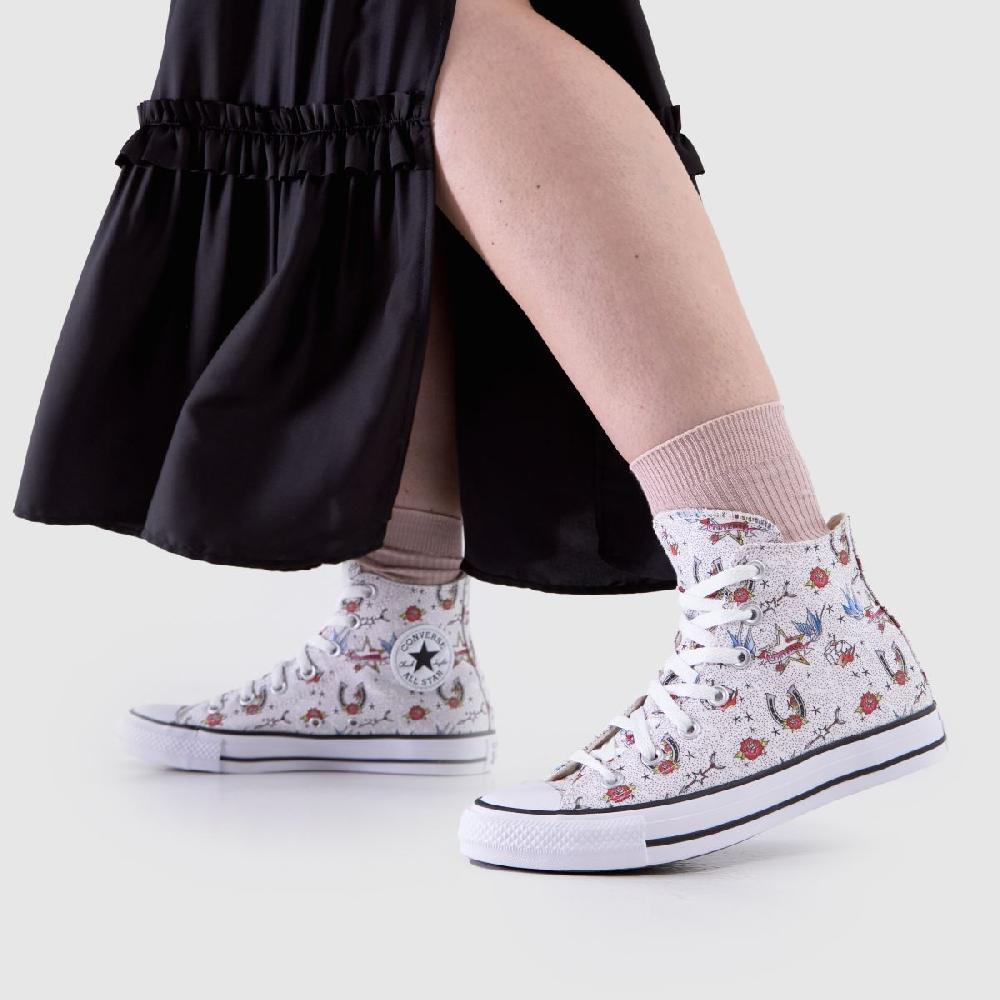 Schuh Converse All Star Hi In White Multi