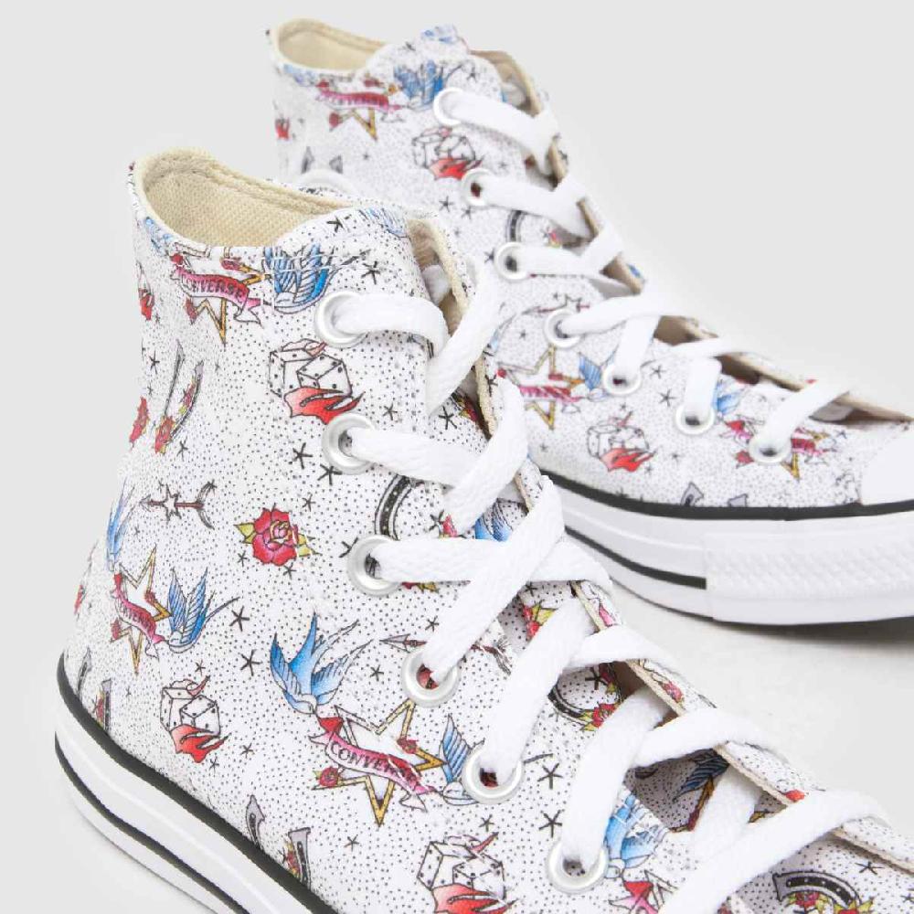 Schuh Converse All Star Hi In White Multi