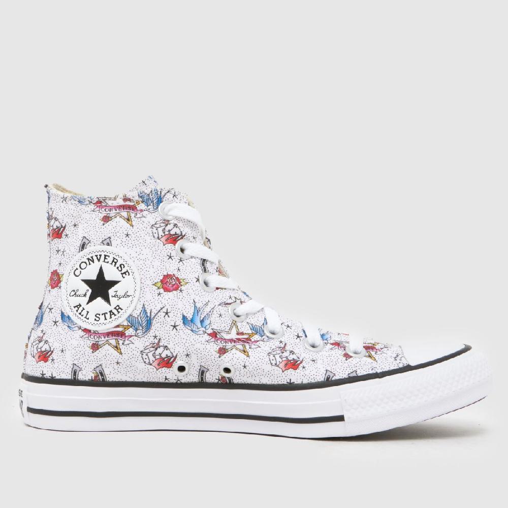 schuh Converse All Star Hi in White Multi