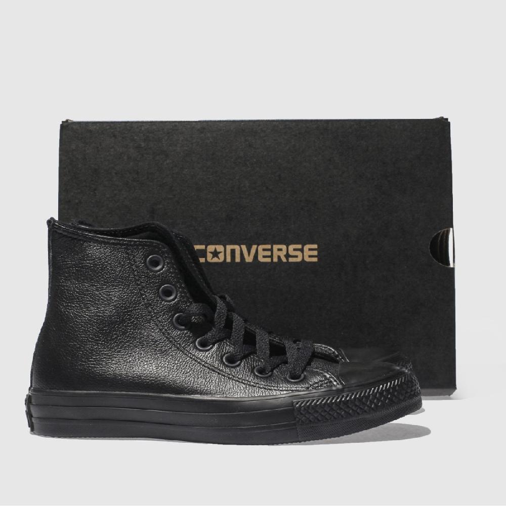 Schuh Converse All Star Hi Leather Mono In Black
