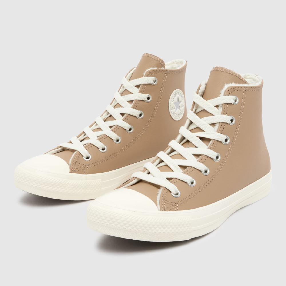Schuh Converse All Star Hi Youth In Beige
