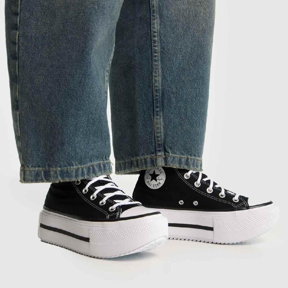 Schuh Converse All Star Lift Double Stack In Black