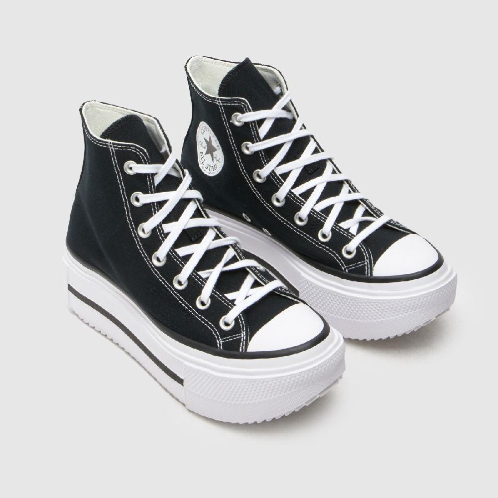 Schuh Converse All Star Lift Double Stack In Black