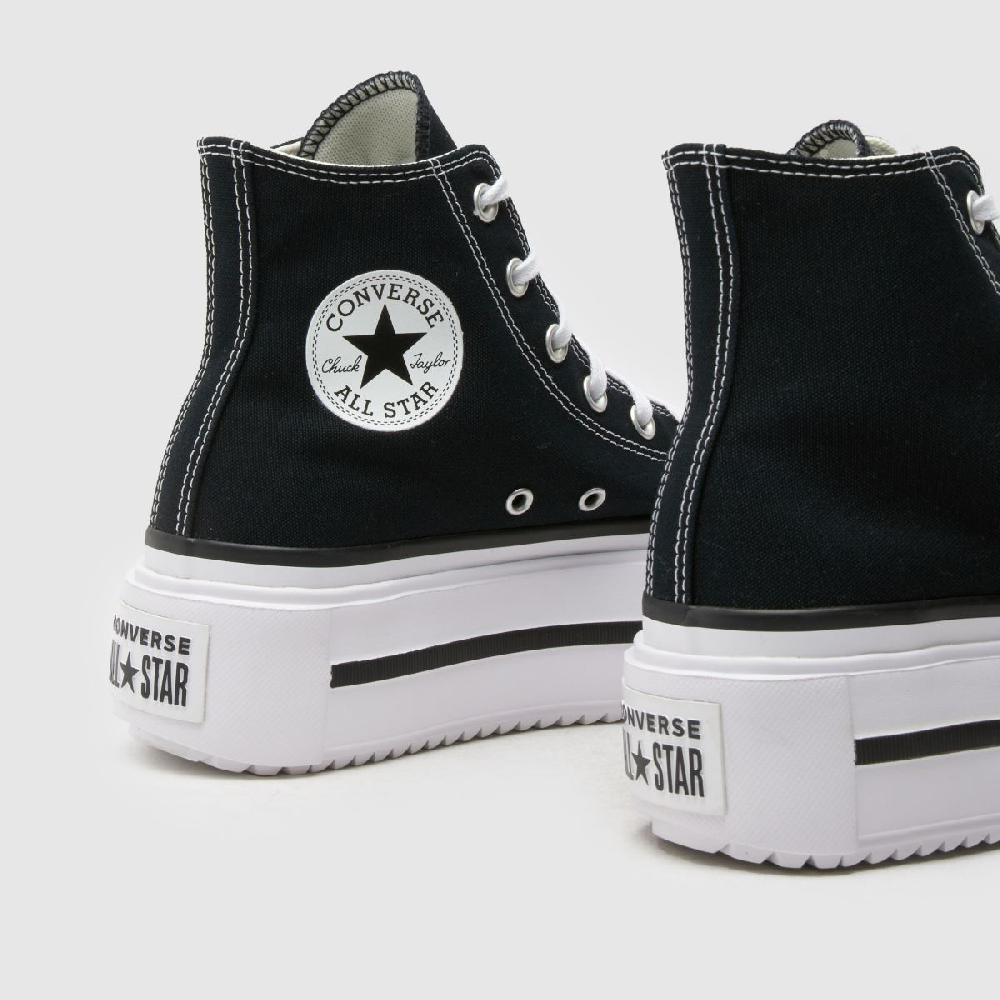 Schuh Converse All Star Lift Double Stack In Black