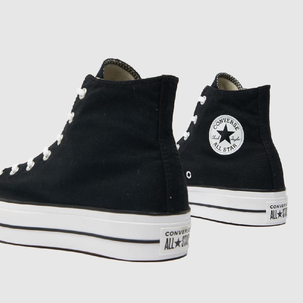 Schuh Converse All Star Lift Hi In Black & White