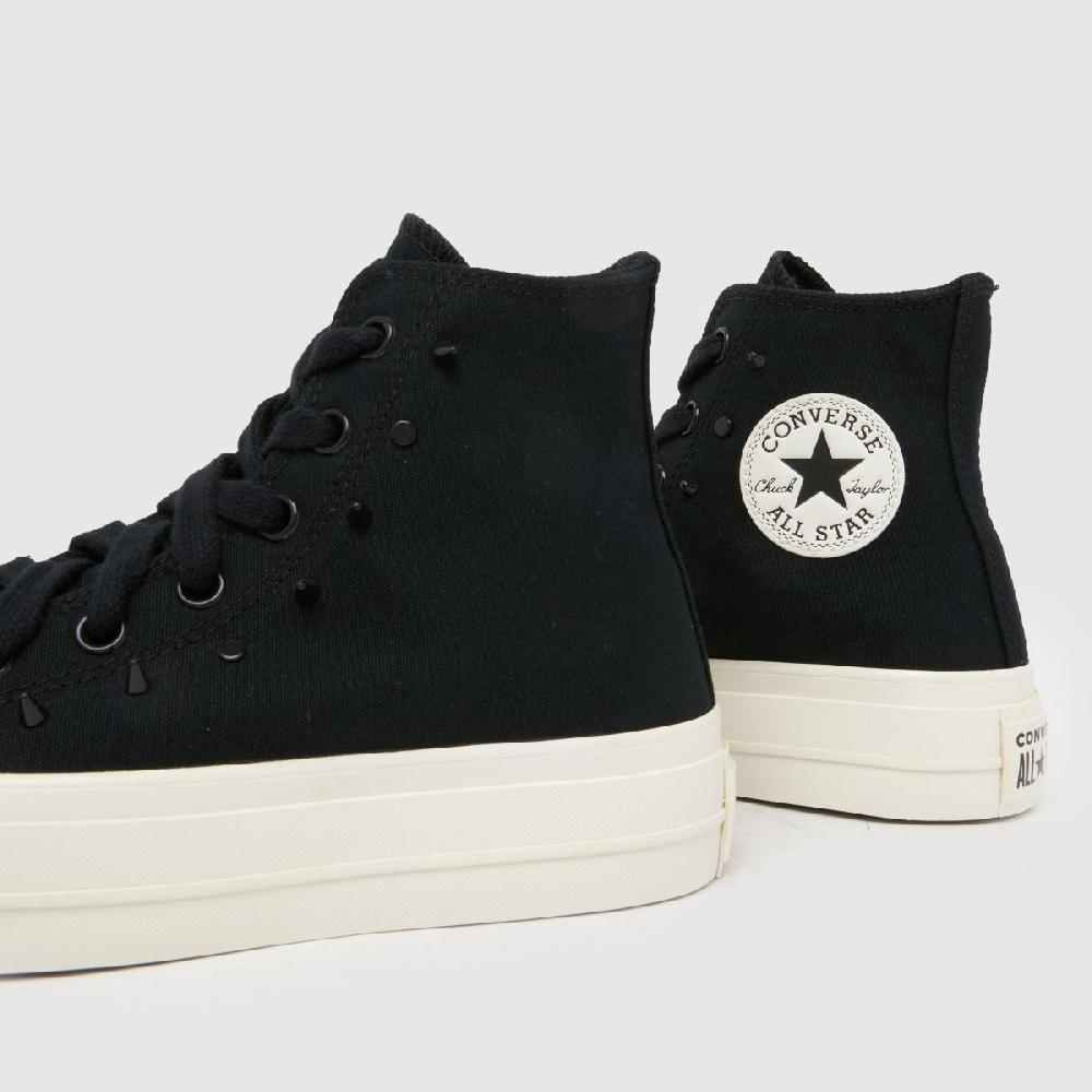 Schuh Converse All Star Lift Hi In Black & White