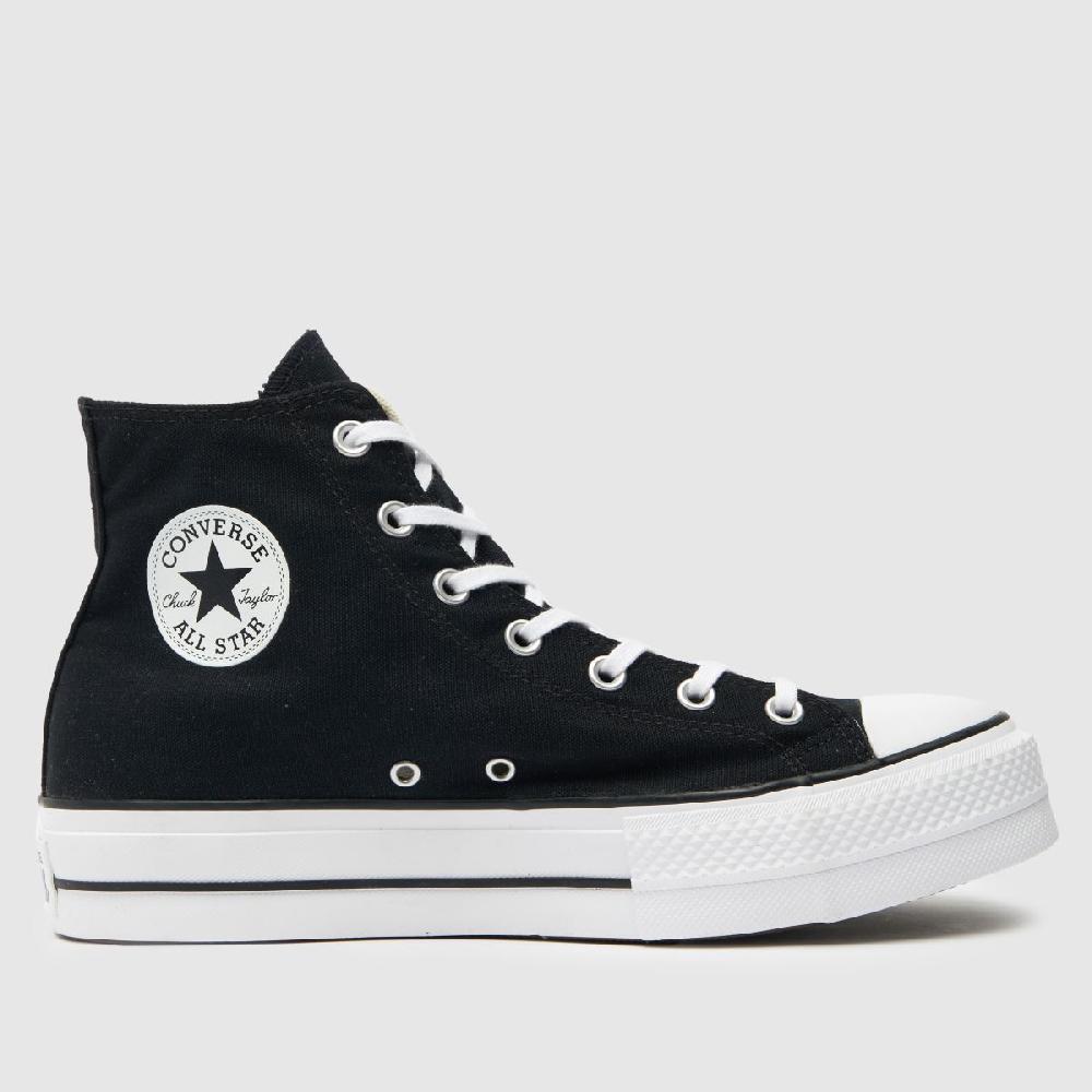 schuh Converse All Star Lift Hi in Black & White