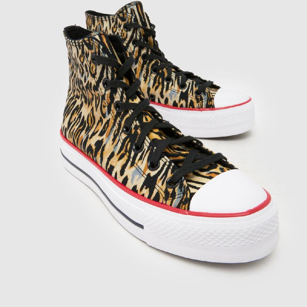 Schuh Converse All Star Lift Leopard In Print