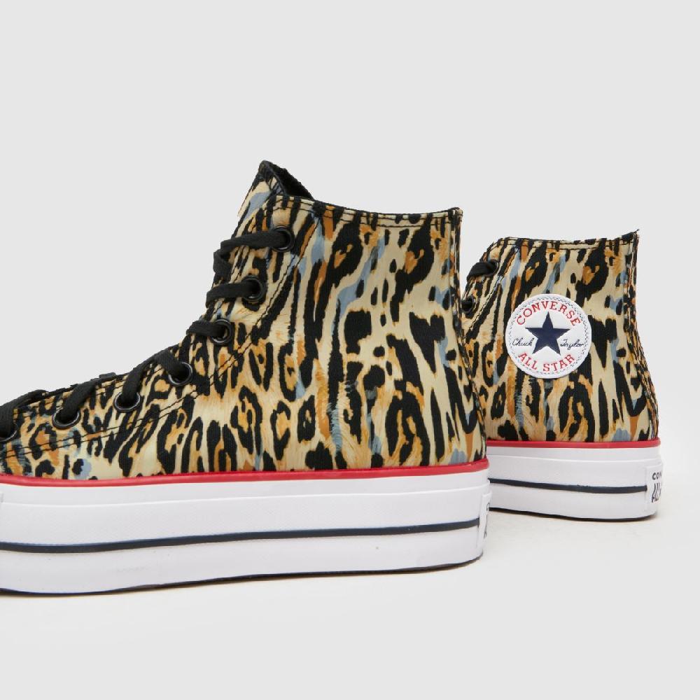 Schuh Converse All Star Lift Leopard In Print