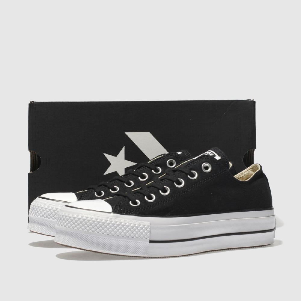 Schuh Converse All Star Lift Ox In Black & White