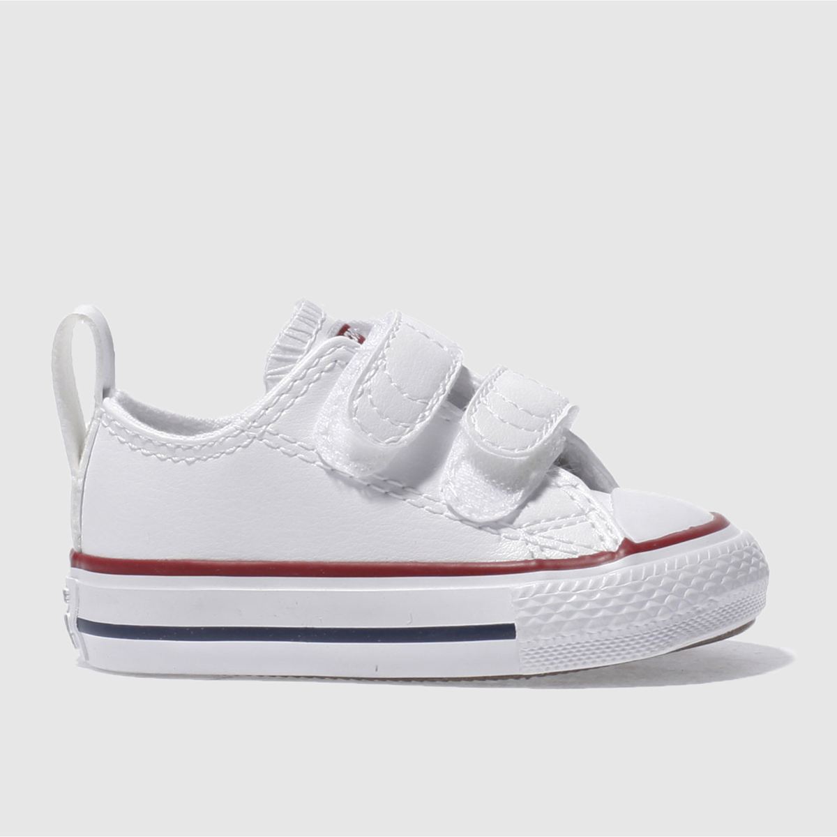 schuh Converse All Star Lo 2v Toddler in White & Red