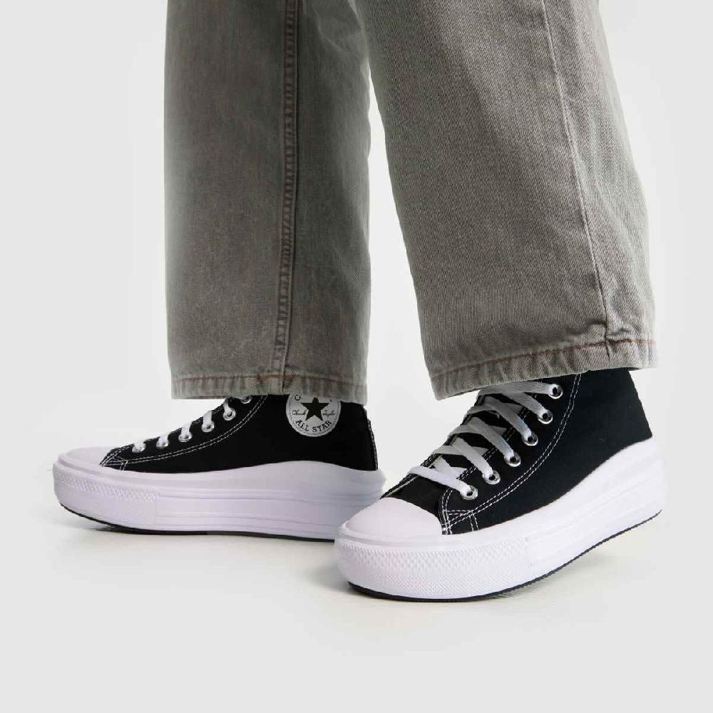 Schuh Converse All Star Move Hi In Black & White