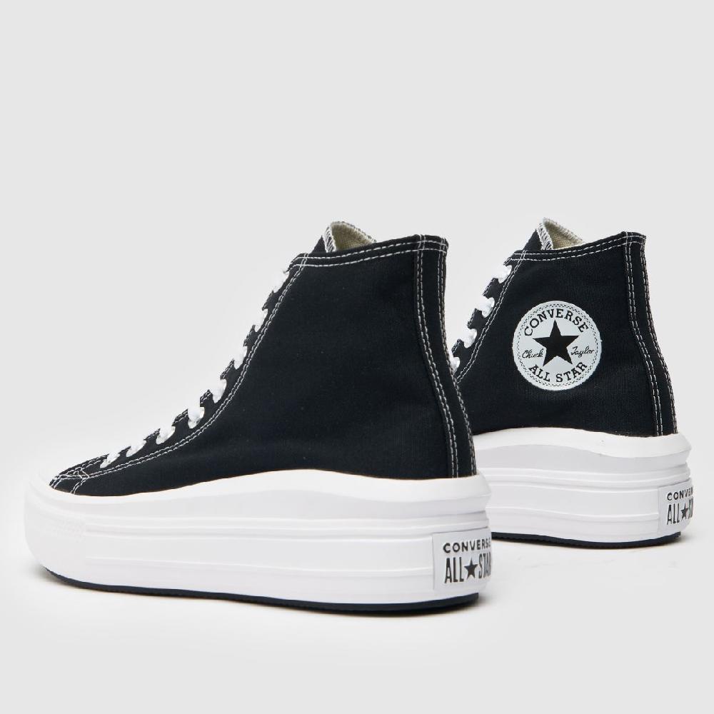 Schuh Converse All Star Move Hi In Black & White