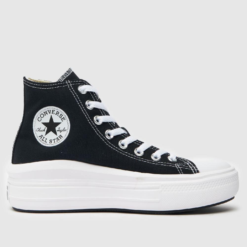 schuh Converse All Star Move Hi in Black & White