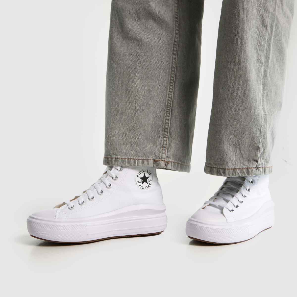 Schuh Converse All Star Move Hi In White