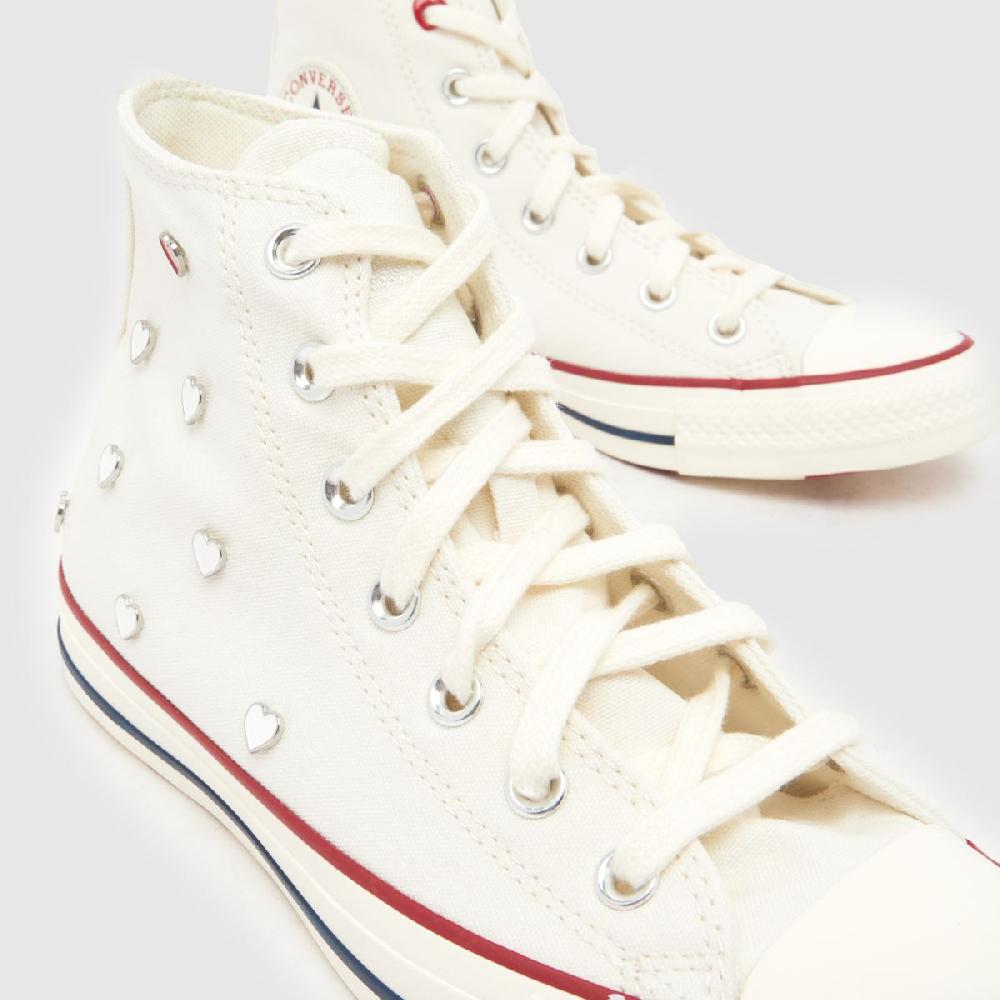 Schuh Converse Chucks In Love All Star Hi In White