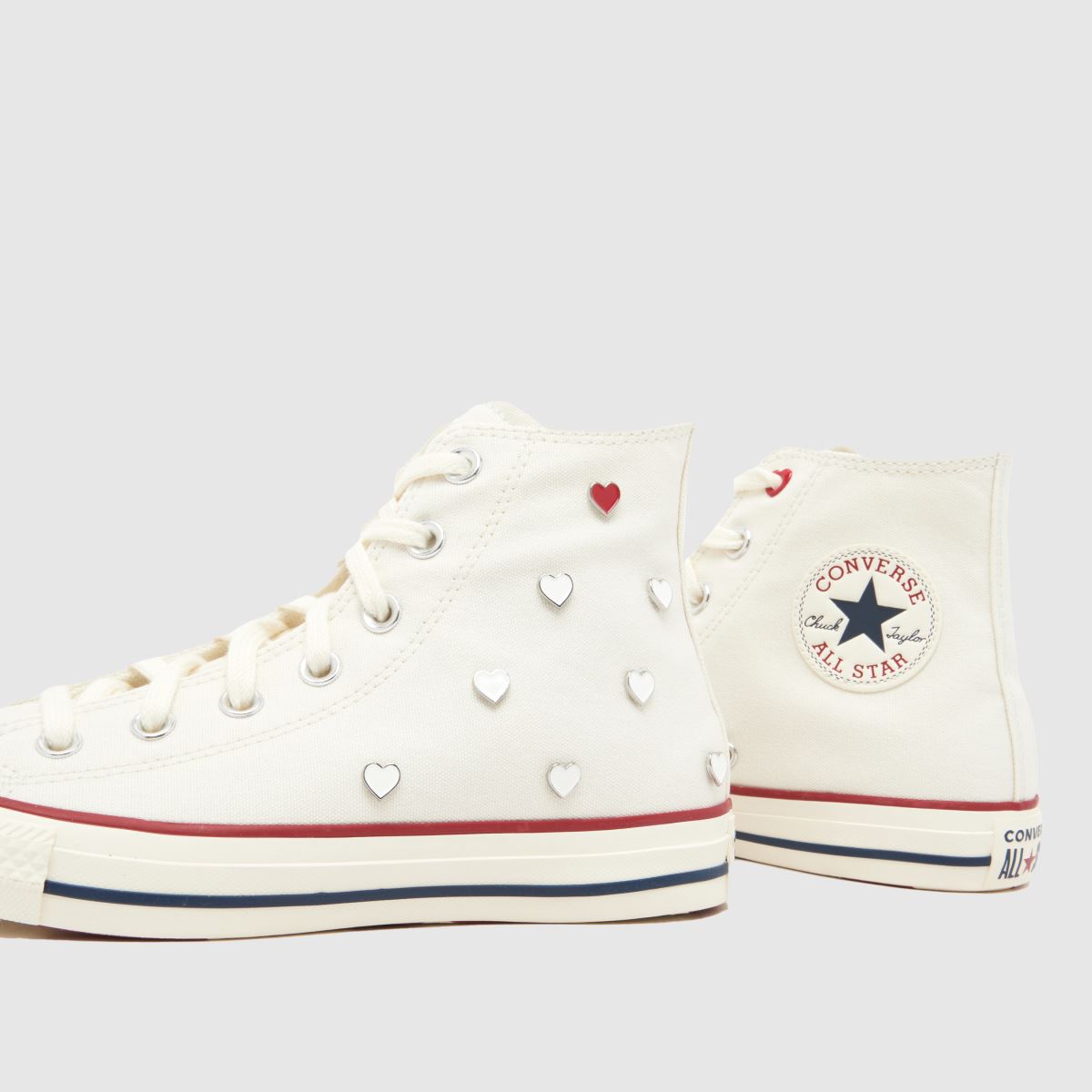 Schuh Converse Chucks In Love All Star Hi In White