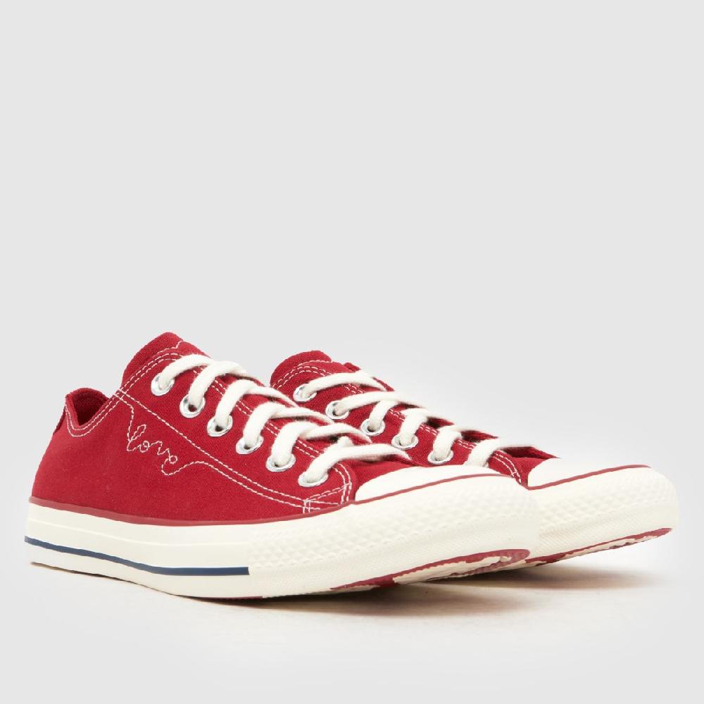 Schuh Converse Chucks In Love All Star Ox In Red