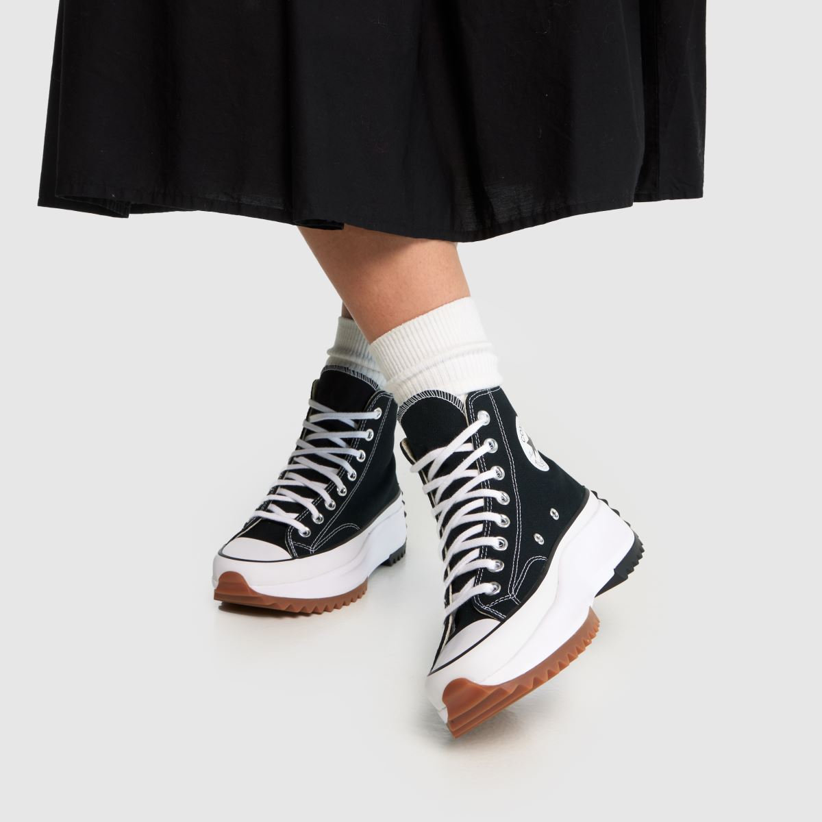 Schuh Converse Run Star Hike Hi In Black & White