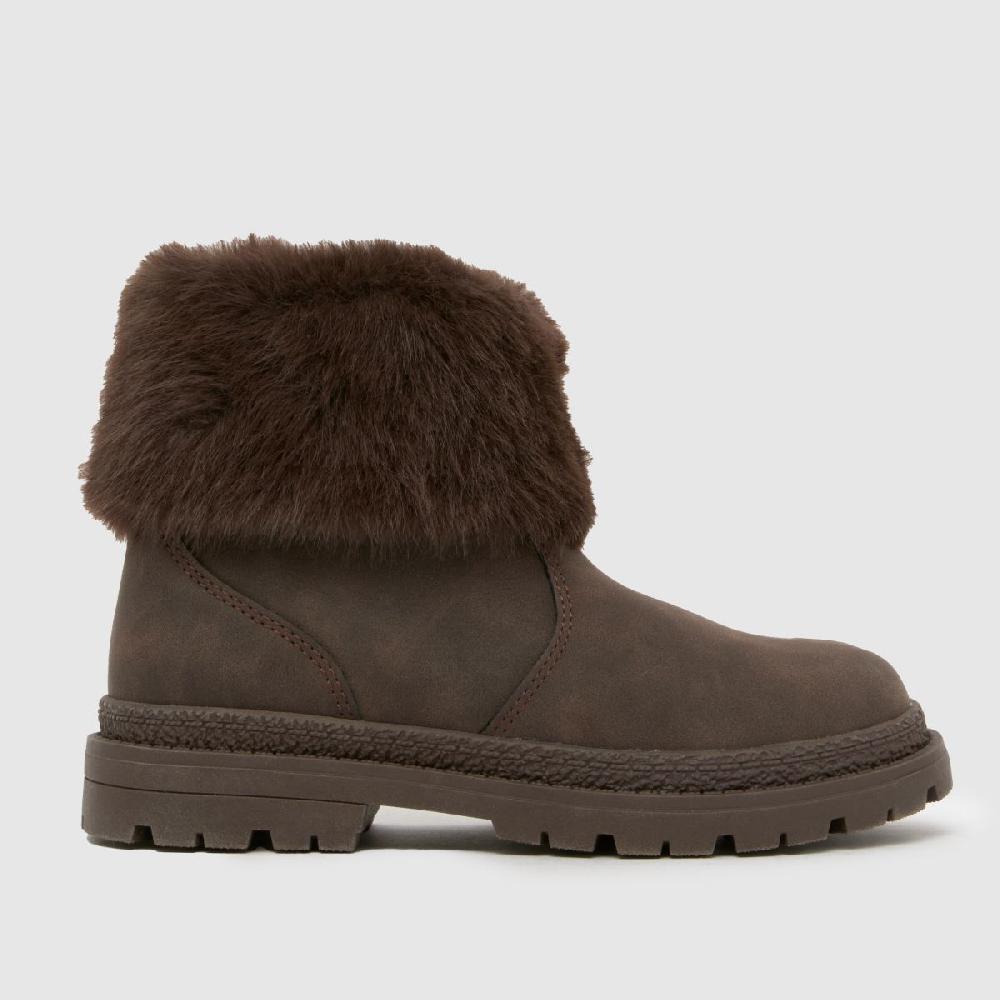schuh schuh Cranberry Fur Cuff Girls Junior in Brown