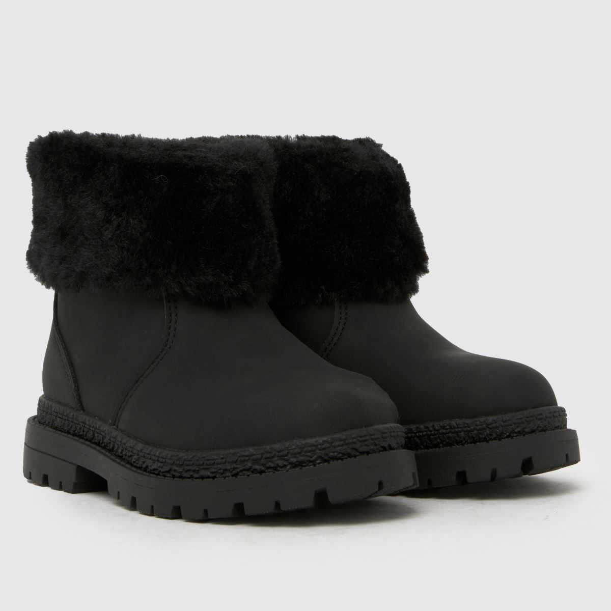 Schuh Schuh Cranberry Fur Cuff Girls Toddler In Black