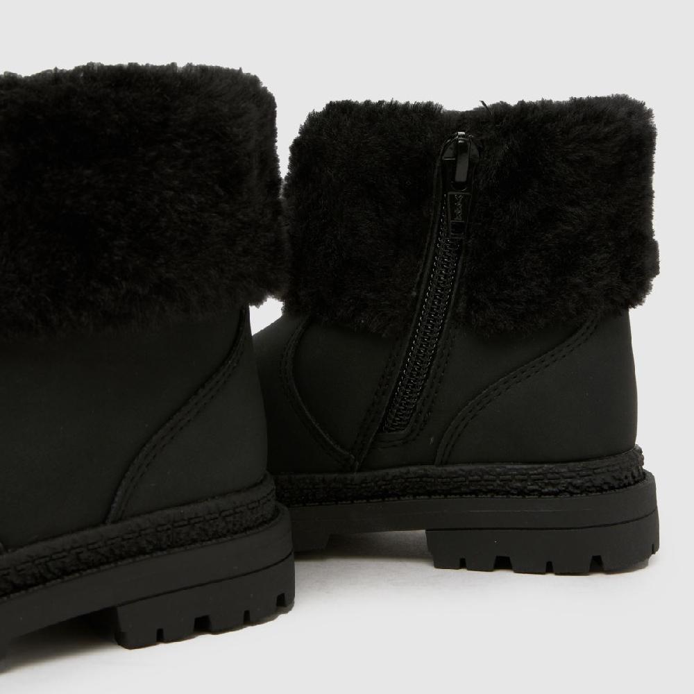 Schuh Schuh Cranberry Fur Cuff Girls Toddler In Black