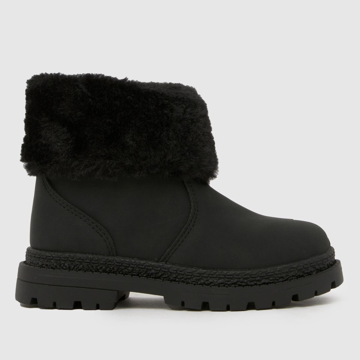 schuh schuh Cranberry Fur Cuff Girls Toddler in Black