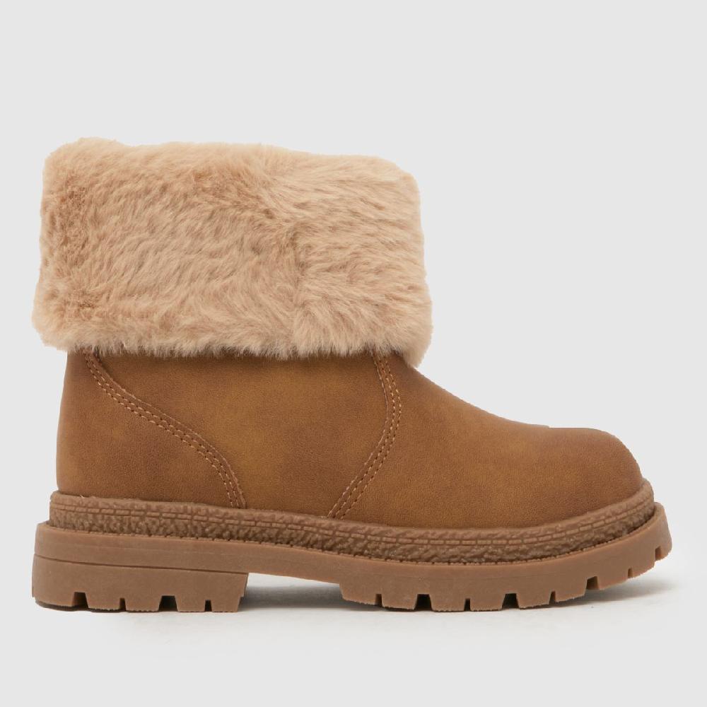 schuh schuh Cranberry Fur Cuff Girls Toddler in Tan