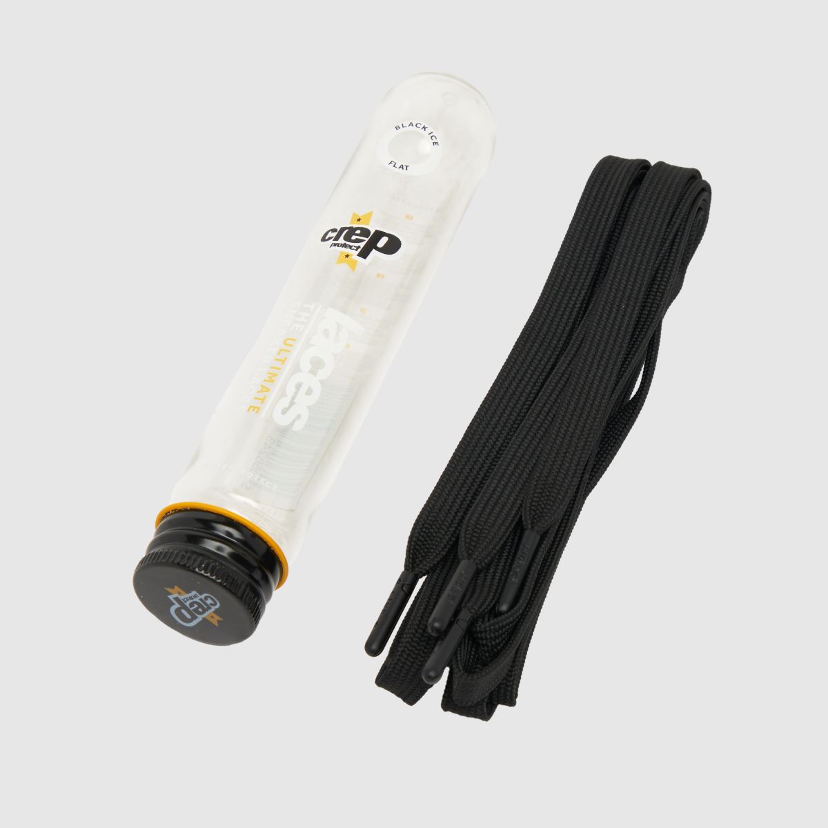 schuh Crep Protect Flat Tonal Laces in Black