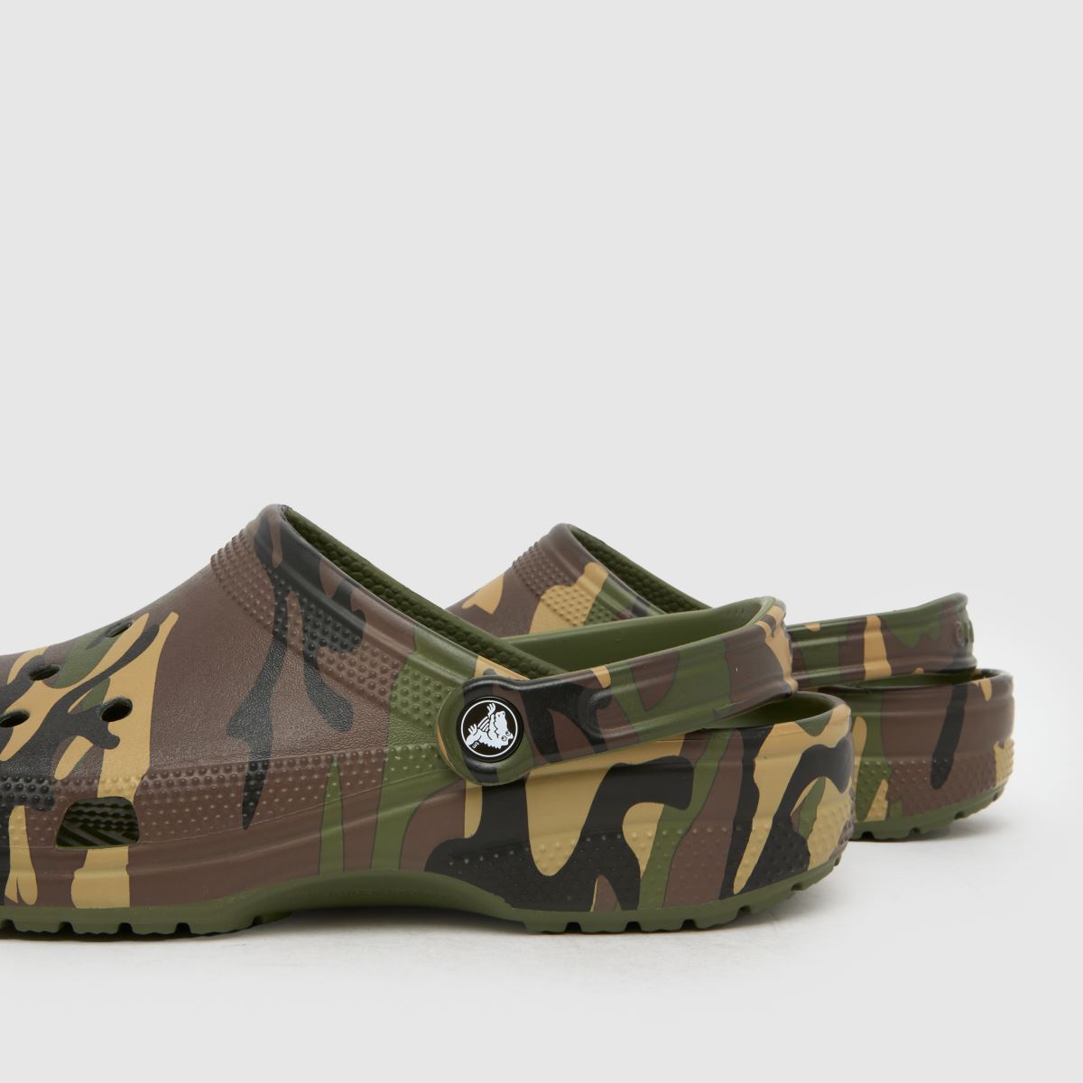 Schuh Crocs Classic Camo Clog In Green Multi
