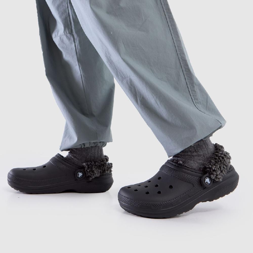 Schuh Crocs Classic Fleece Lined Clog In Black