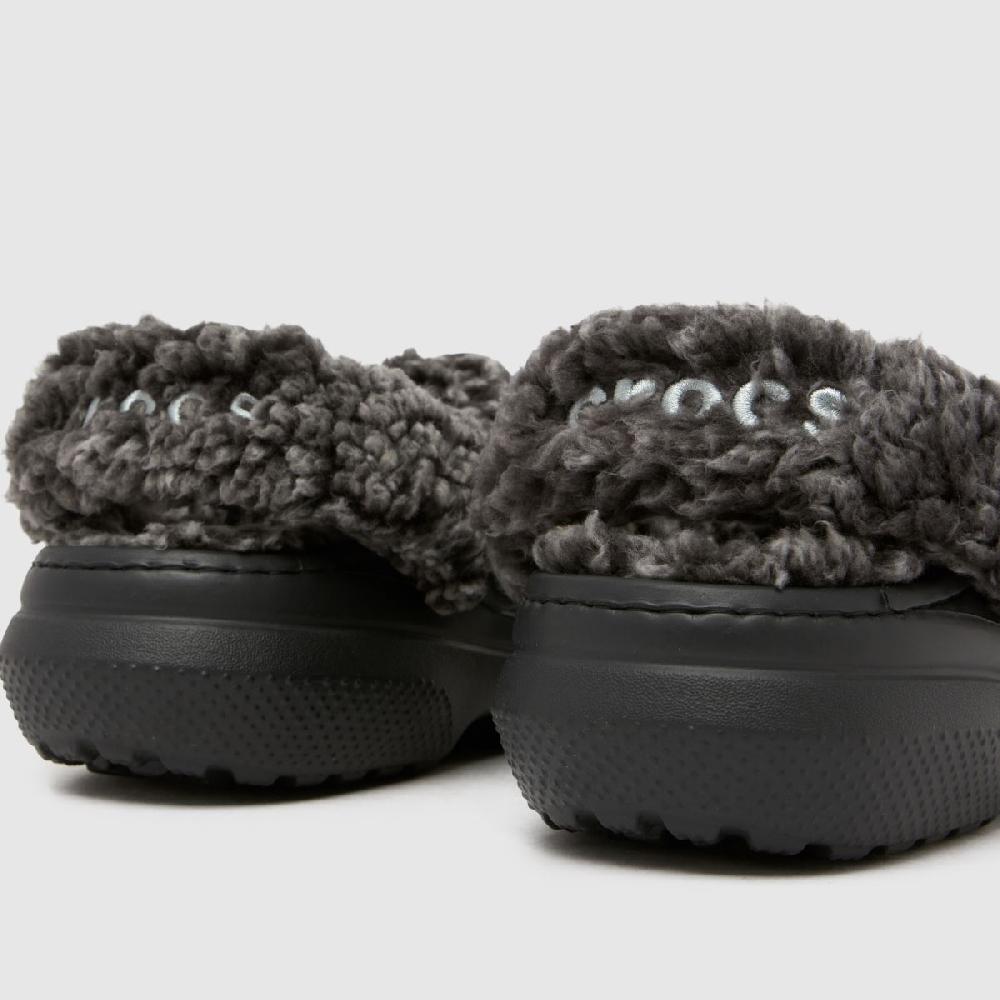 Schuh Crocs Classic Fleece Lined Clog In Black