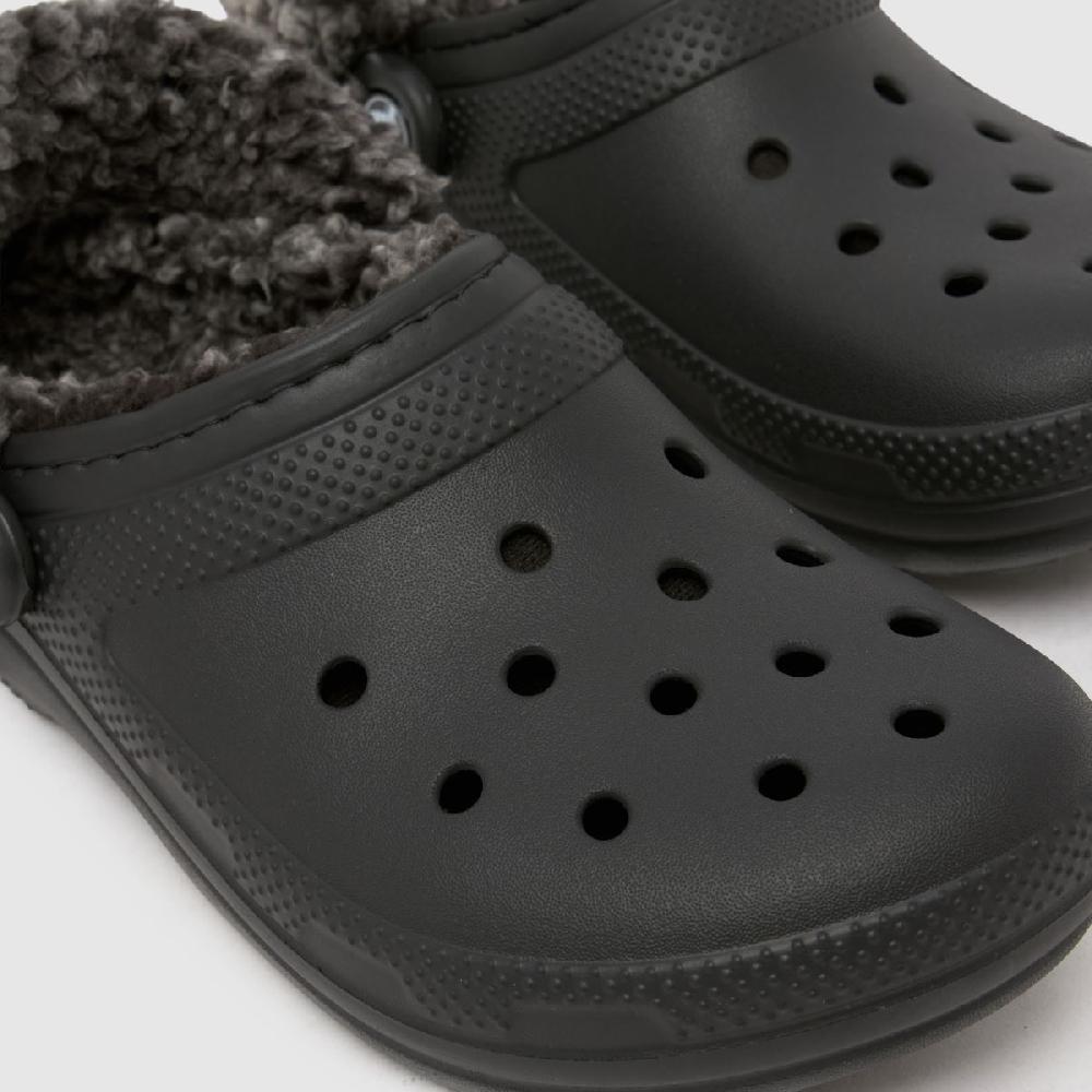Schuh Crocs Classic Fleece Lined Clog In Black