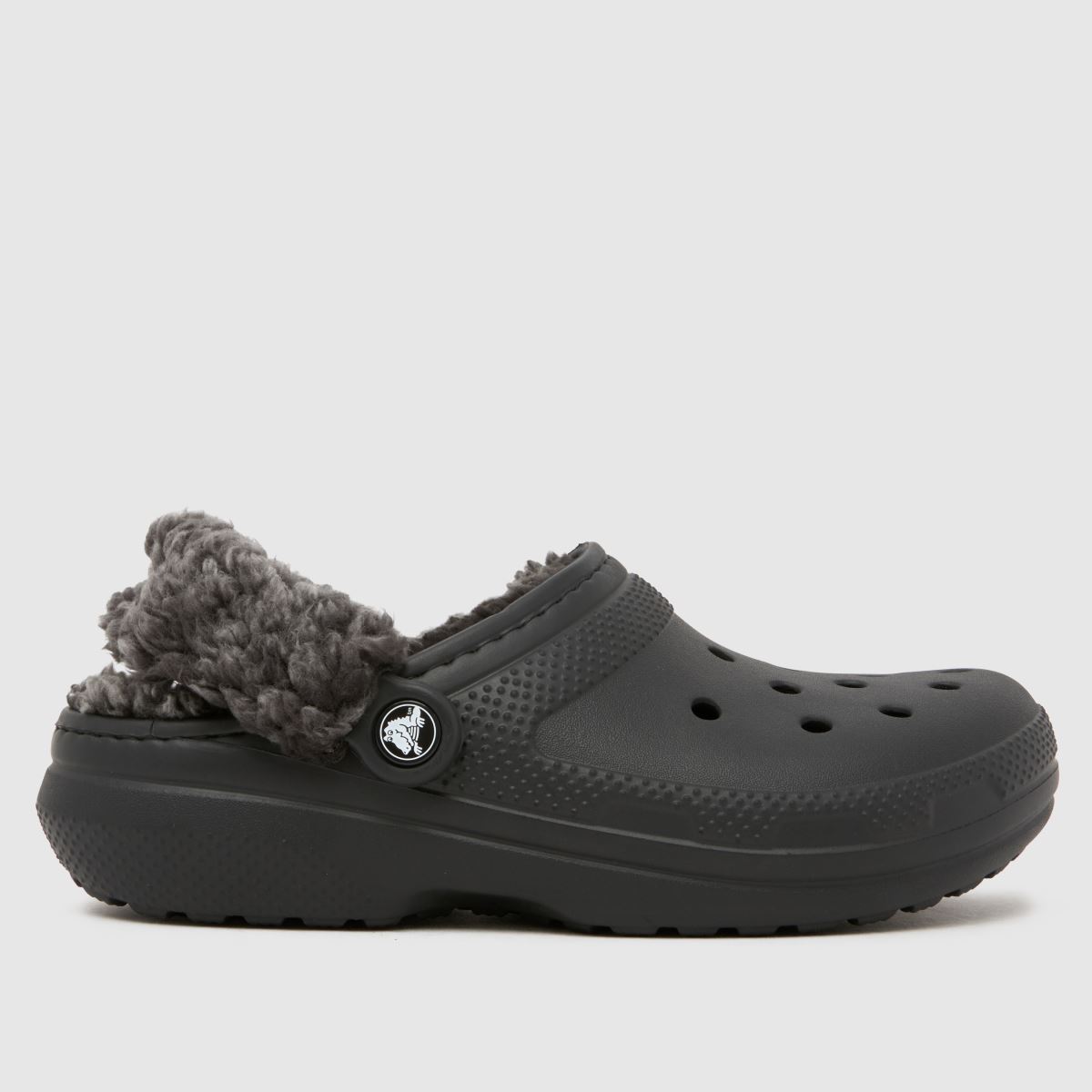 schuh Crocs Classic Fleece Lined Clog in Black