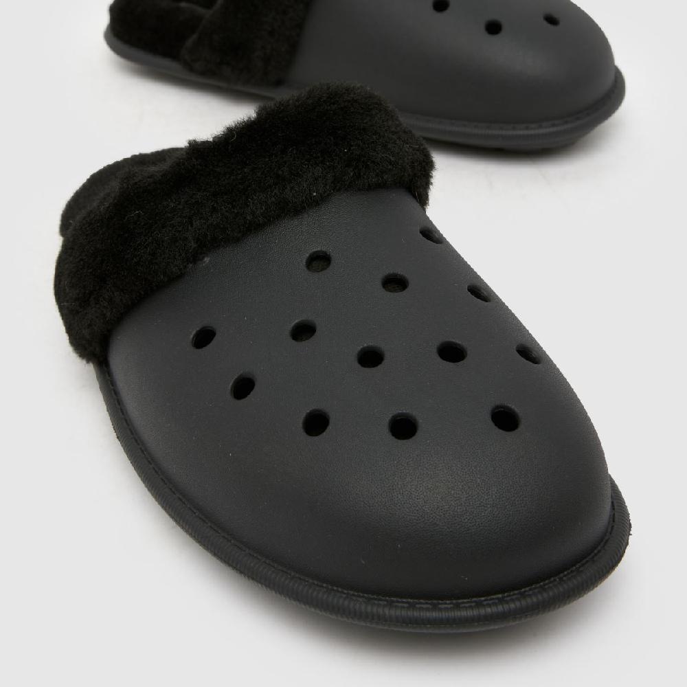 Schuh Crocs Classic Fuzz In Black