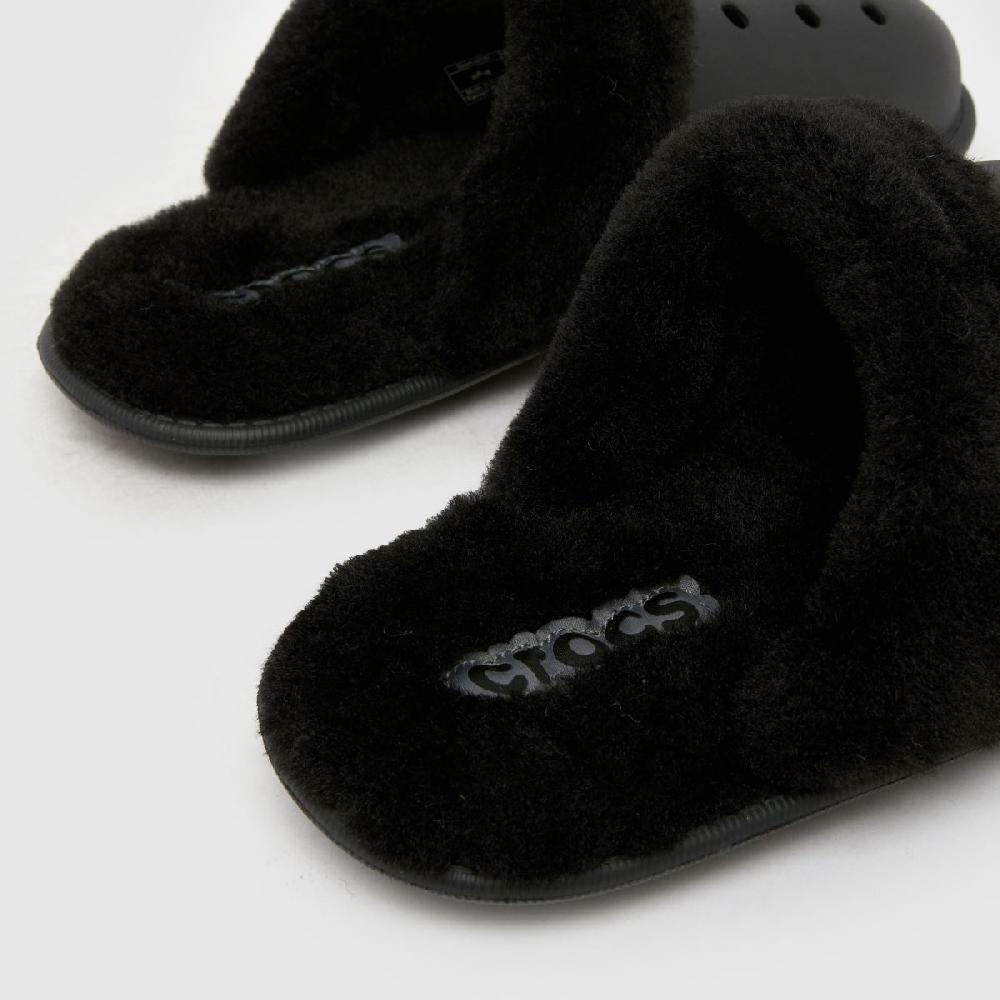 Schuh Crocs Classic Fuzz In Black