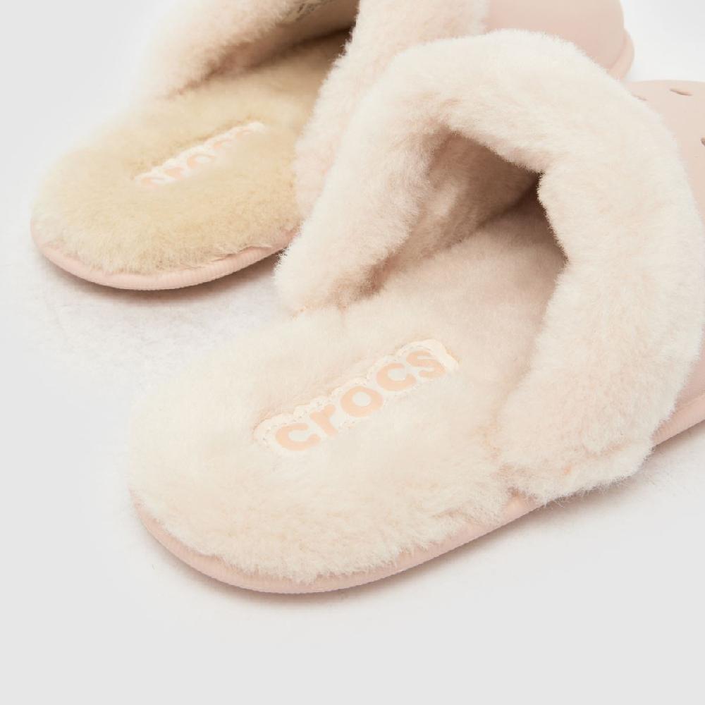 Schuh Crocs Classic Fuzz In Pale Pink
