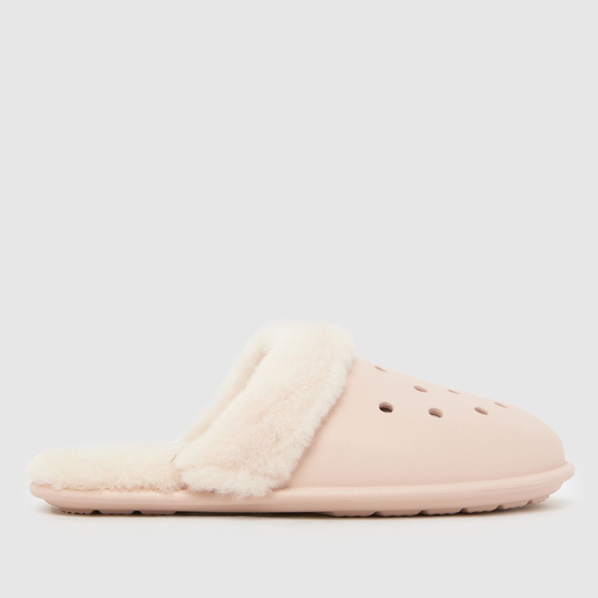 schuh Crocs Classic Fuzz in Pale Pink