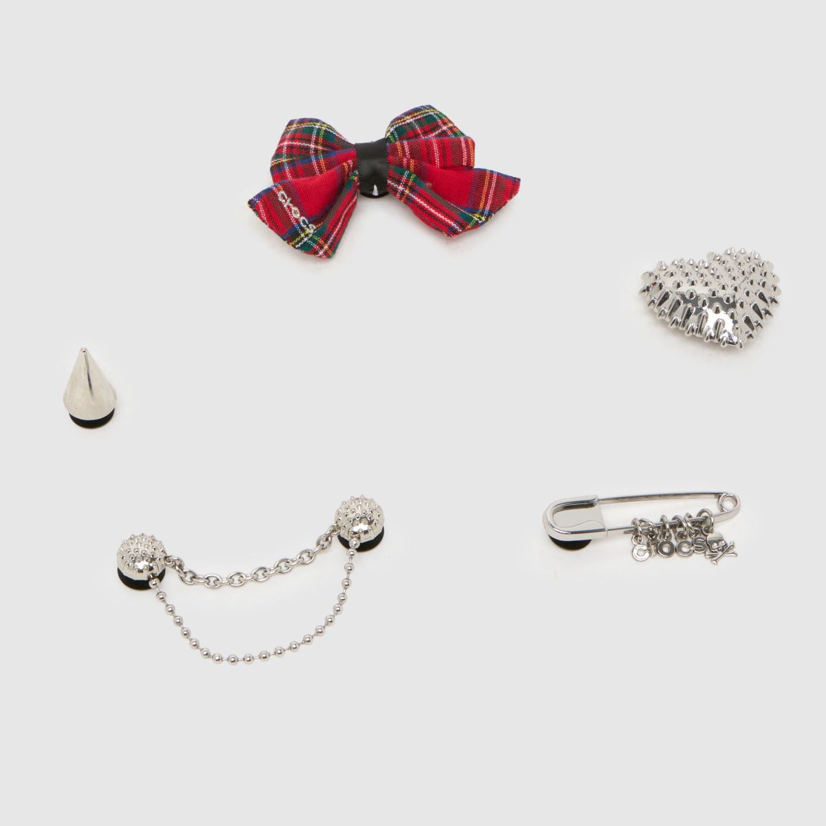 Schuh Crocs Jibbitz Punk Romance 5 Pack In Multi