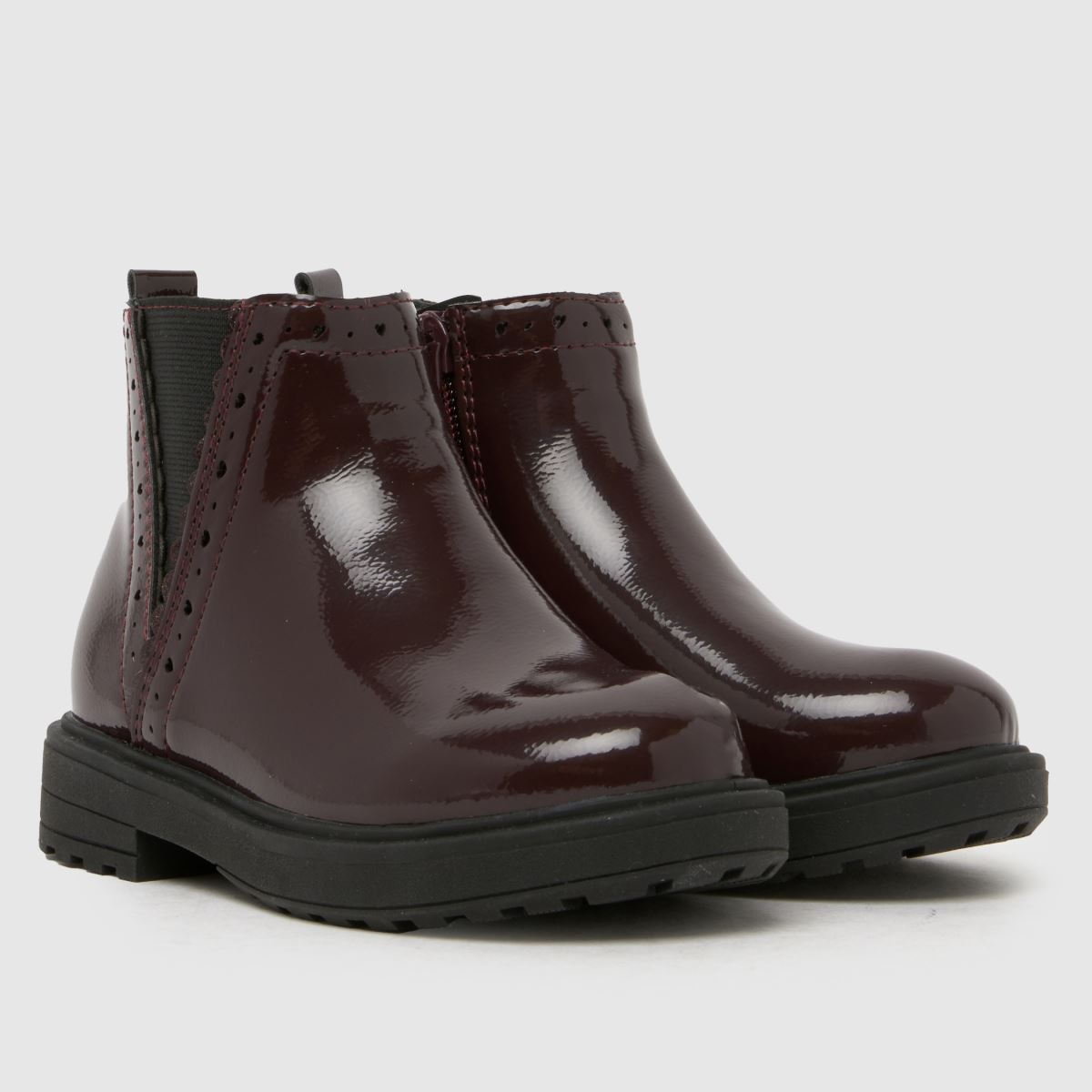 Schuh Schuh Crystal Cheslea Girls Toddler In Burgundy