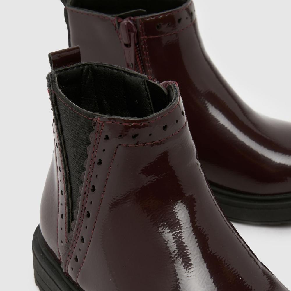 Schuh Schuh Crystal Cheslea Girls Toddler In Burgundy