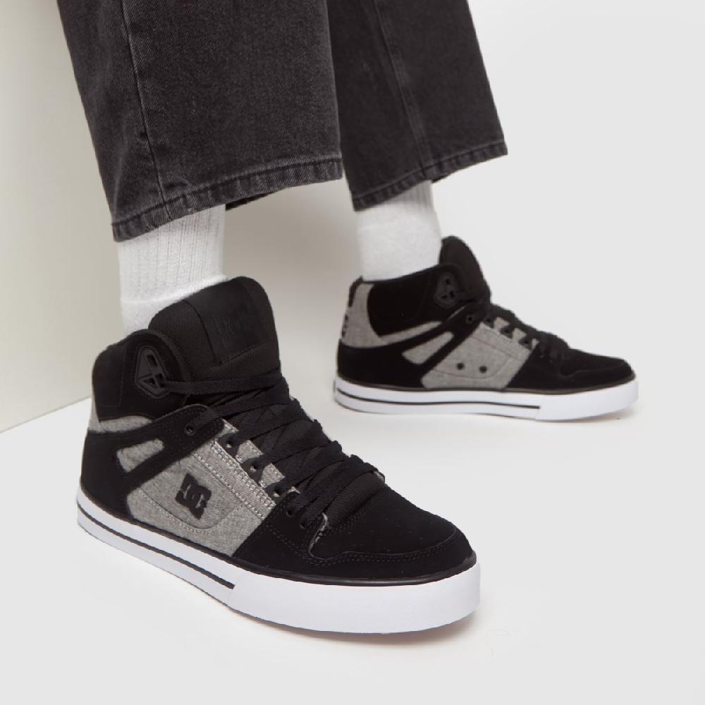 Schuh DC Pure High Top Wc In Black & Grey