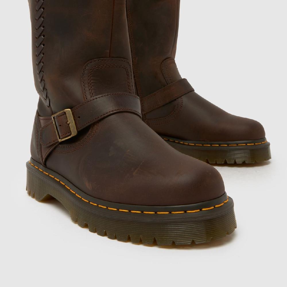 Schuh Dr Martens Anistone Biker In Dark Brown