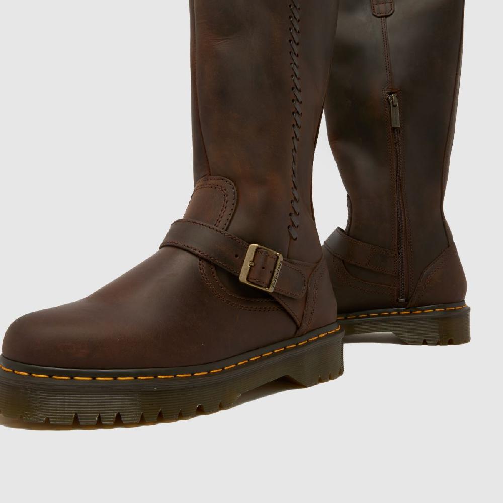 Schuh Dr Martens Anistone Biker In Dark Brown