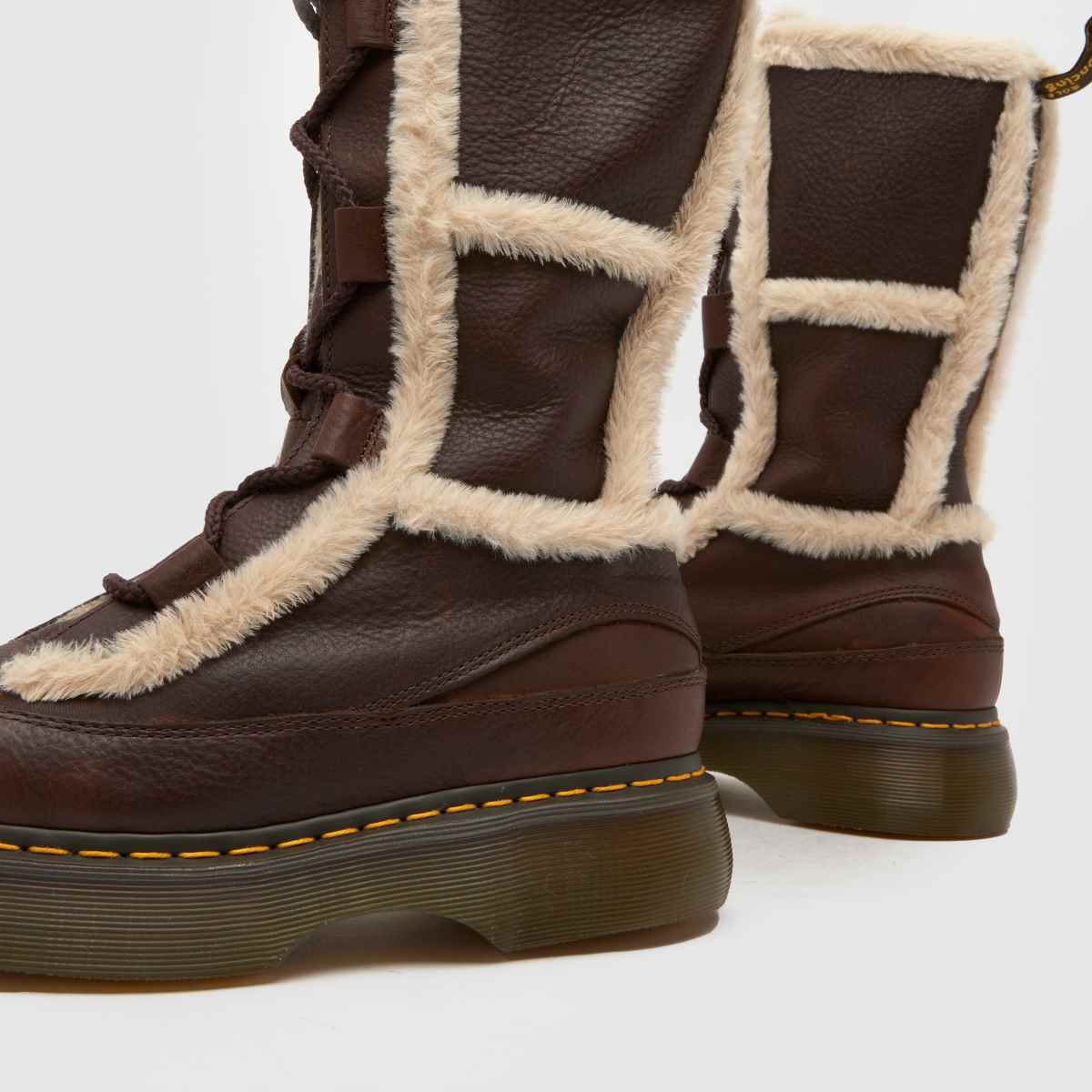 Schuh Dr Martens Buzz Lace High Leg In Dark Brown