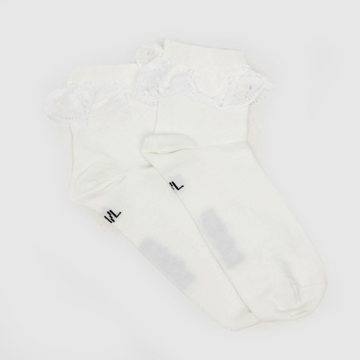 schuh Dr Martens Frill Sock in White