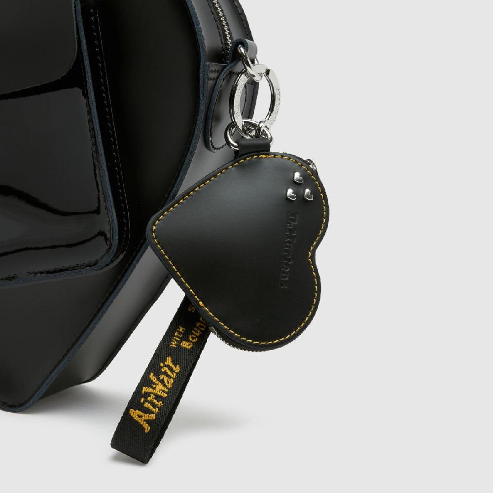 Schuh Dr Martens Heart Purse Bag Charm In Black